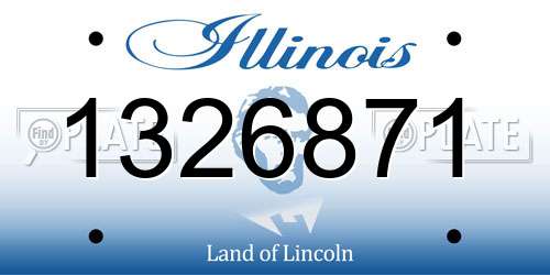 1326871 Illinois License Plate