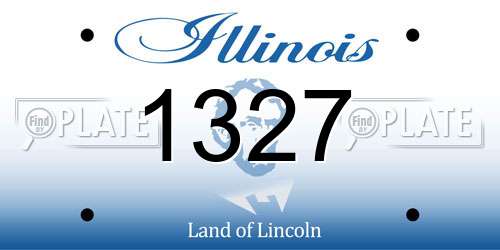 1327 Illinois License Plate