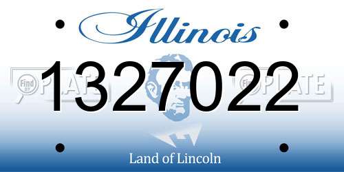 1327022 Illinois License Plate