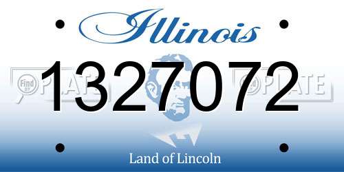 1327072 Illinois License Plate