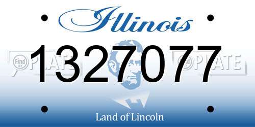 1327077 Illinois License Plate