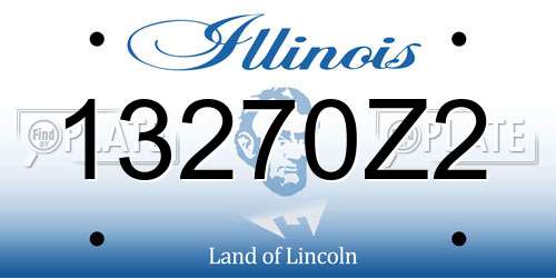 13270Z2 Illinois License Plate