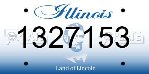1327153 Illinois License Plate