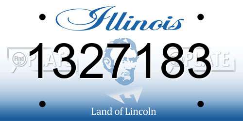 1327183 Illinois License Plate