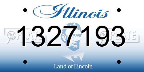 1327193 Illinois License Plate