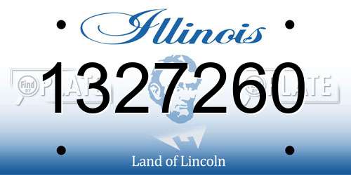 1327260 Illinois License Plate
