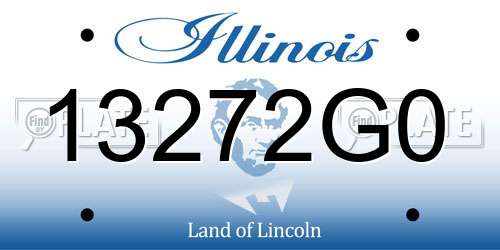 13272G0 Illinois License Plate