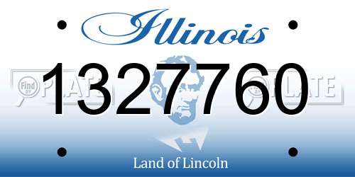 1327760 Illinois License Plate