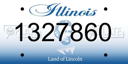 1327860 Illinois License Plate