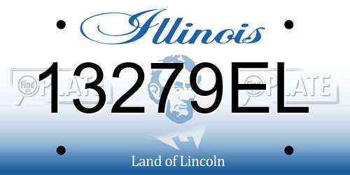 13279EL Illinois License Plate