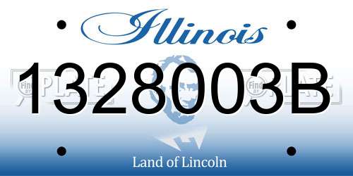 1328003B Illinois License Plate