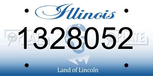 1328052 Illinois License Plate
