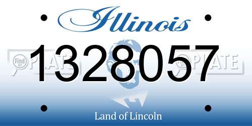 1328057 Illinois License Plate