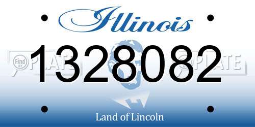 1328082 Illinois License Plate