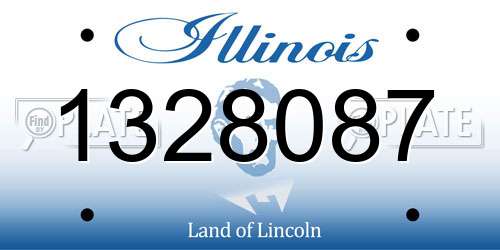 1328087 Illinois License Plate