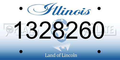 1328260 Illinois License Plate