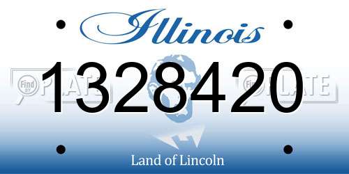 1328420 Illinois License Plate