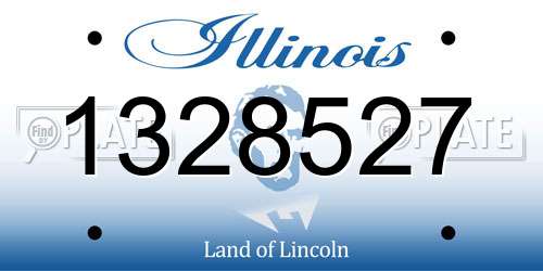 1328527 Illinois License Plate