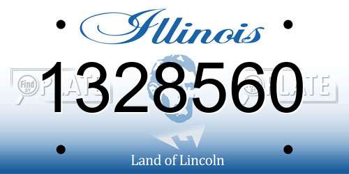 1328560 Illinois License Plate