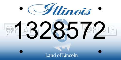 1328572 Illinois License Plate