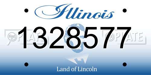 1328577 Illinois License Plate
