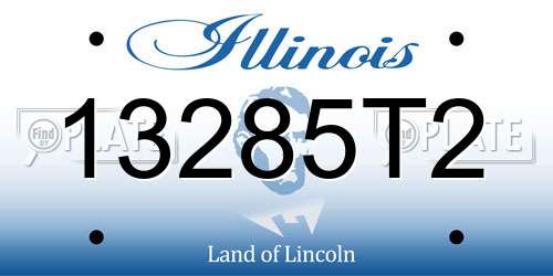 13285T2 Illinois License Plate