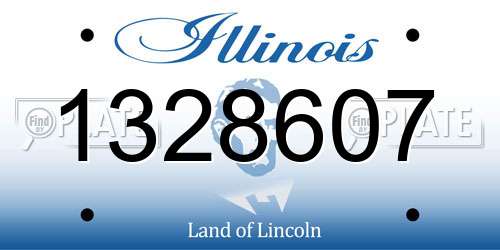 1328607 Illinois License Plate