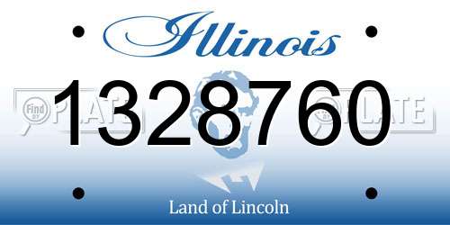 1328760 Illinois License Plate