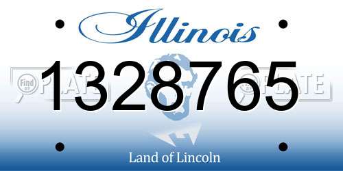 1328765 Illinois License Plate