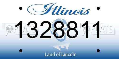 1328811 Illinois License Plate
