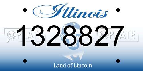1328827 Illinois License Plate