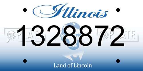 1328872 Illinois License Plate