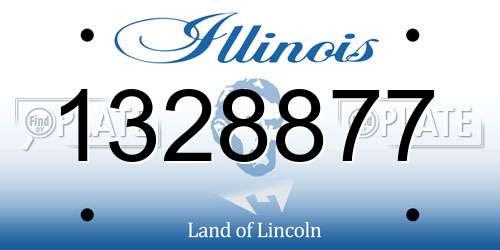 1328877 Illinois License Plate