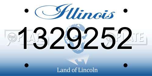 1329252 Illinois License Plate