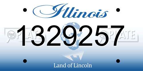 1329257 Illinois License Plate