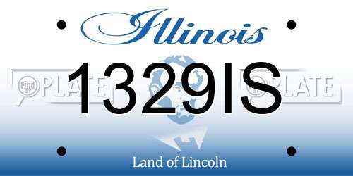 1329IS Illinois License Plate