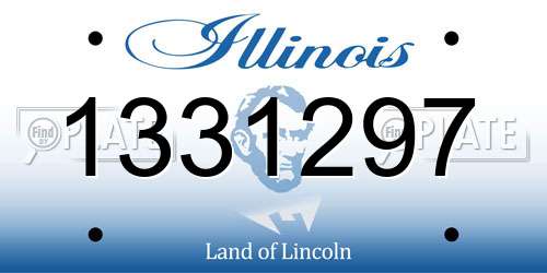 1331297 Illinois License Plate