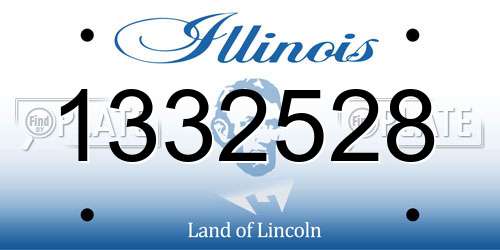 1332528 Illinois License Plate