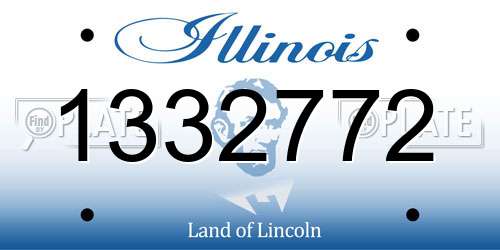 1332772 Illinois License Plate