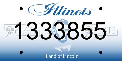 1333855 Illinois License Plate