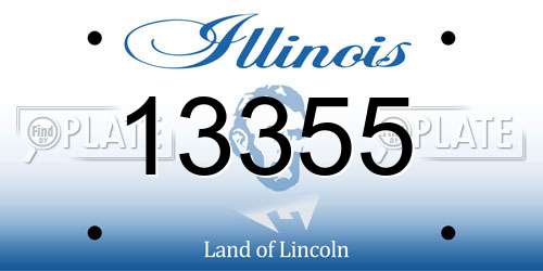 13355 Illinois License Plate