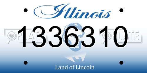 1336310 Illinois License Plate