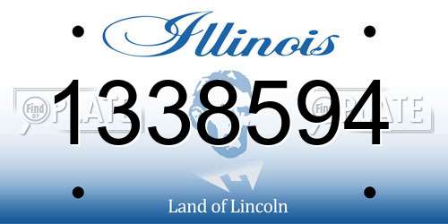 1338594 Illinois License Plate