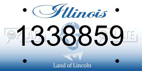 1338859 Illinois License Plate