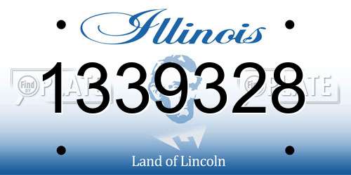 1339328 Illinois License Plate
