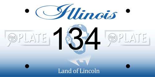 134 Illinois License Plate