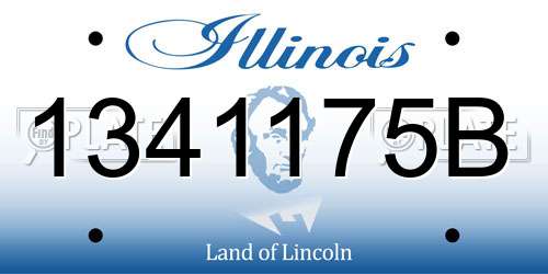 1341175B Illinois License Plate