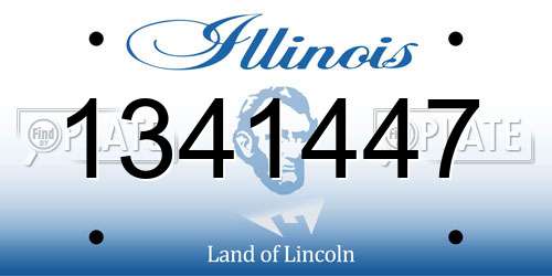 1341447 Illinois License Plate
