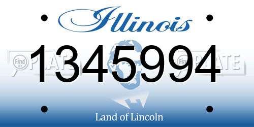 1345994 Illinois License Plate