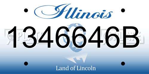 1346646B Illinois License Plate
